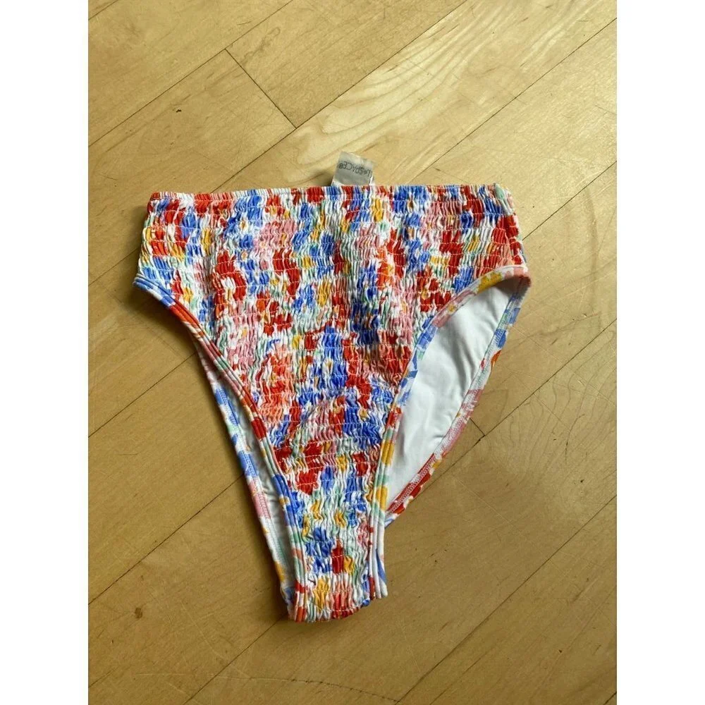 L*SPACE "barlette" Bitsy flowers bikini bottom womens sz Xsmall BNWOT - Picture 2 of 5